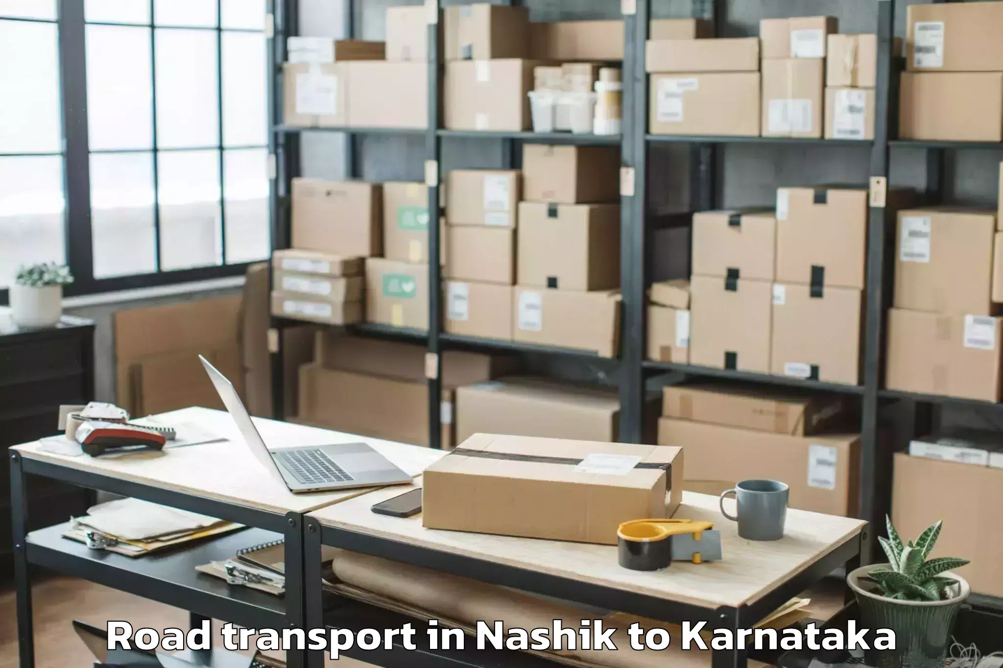 Trusted Nashik to Honnali Road Transport